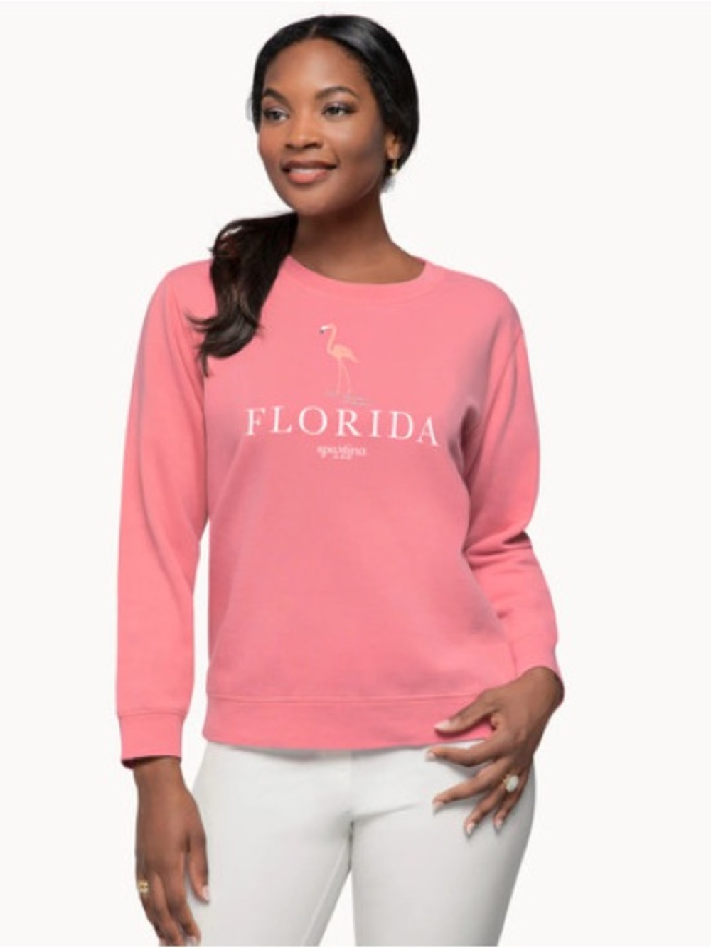 Spartina 449 Florida Pink Flamingo Sweatshirt Top Size XXL